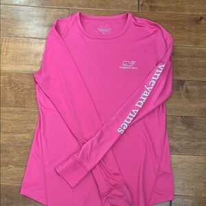 Vineyard Vines Women's Pink Long Sleeve Top